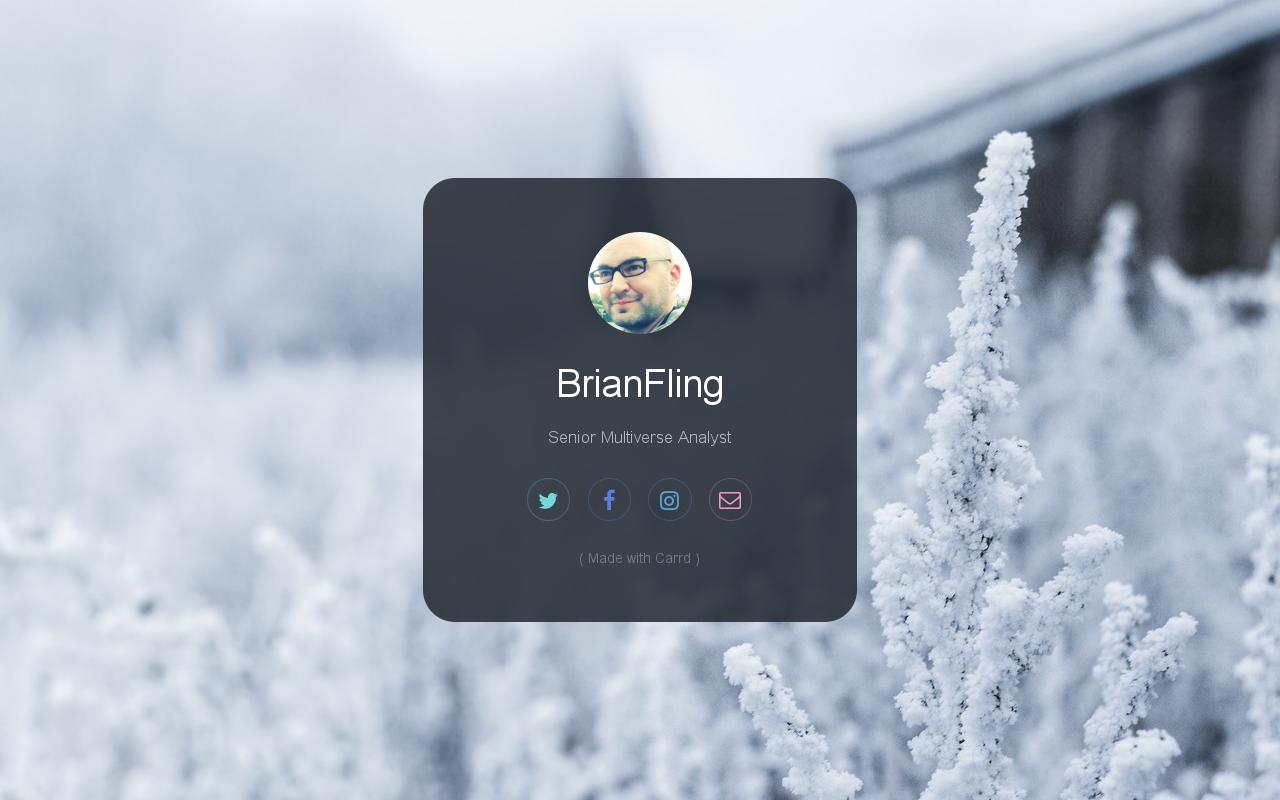 Carrd profile picture for @fling